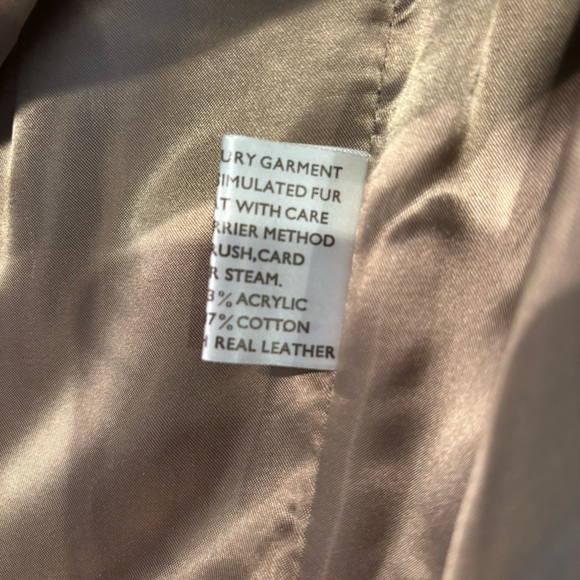 Lilli Ann by Adolph Schumer Faux Fur Genuine Leather Coat *read description - Picture 12 of 16